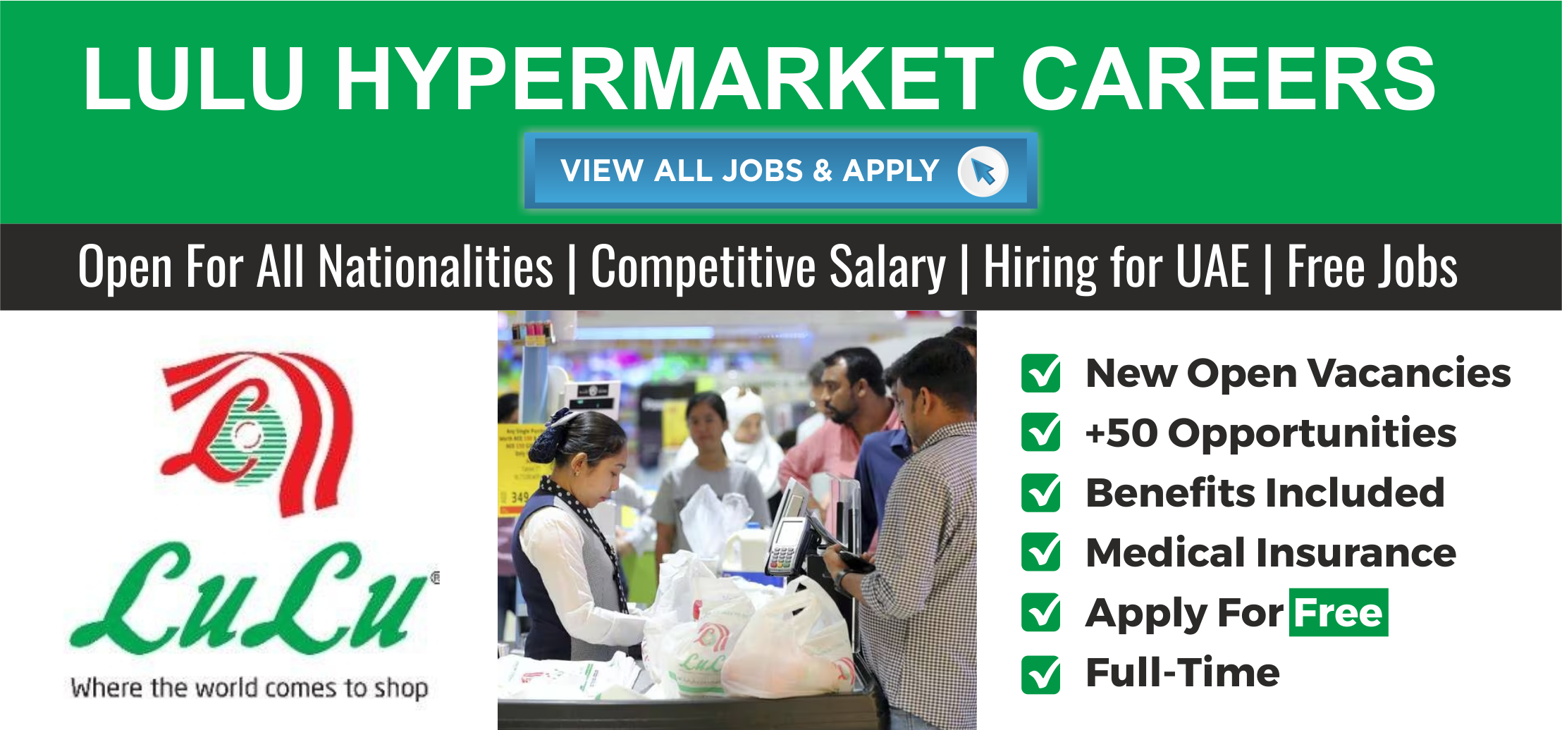 LULU Hypermarket Careers 2024 Discover Supermarket Jobs